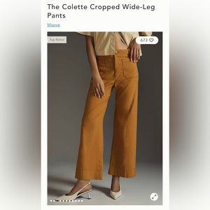 Maeve by Anthropologie “The Collette Wide Leg Pant”.